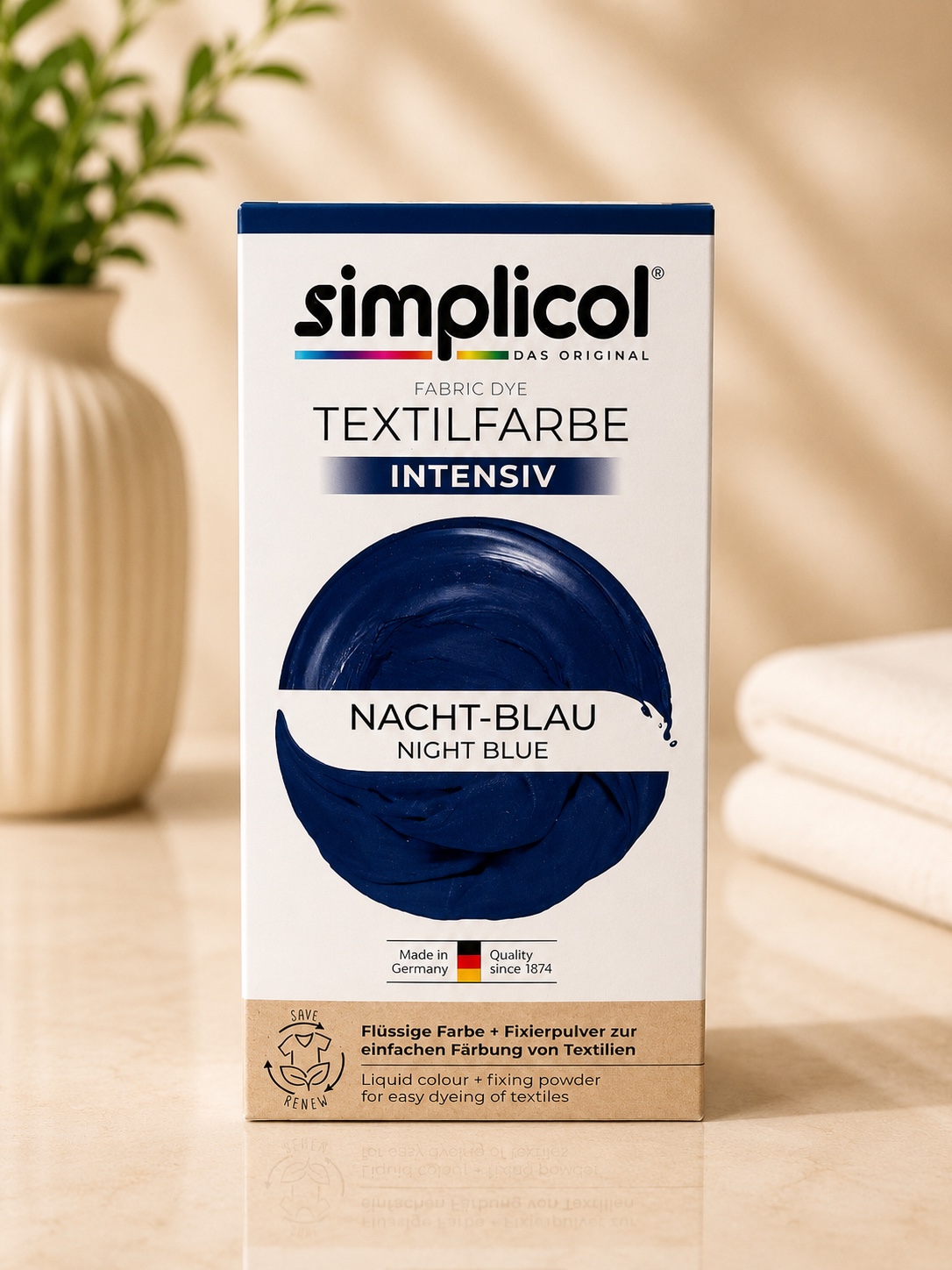 Simplicol Textilfarbe Intensiv Nacht-Blau (Night Blue)